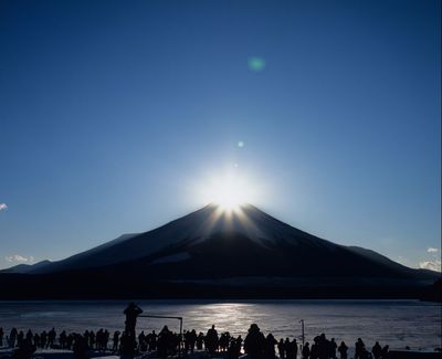 ダイヤモンド富士in山中湖